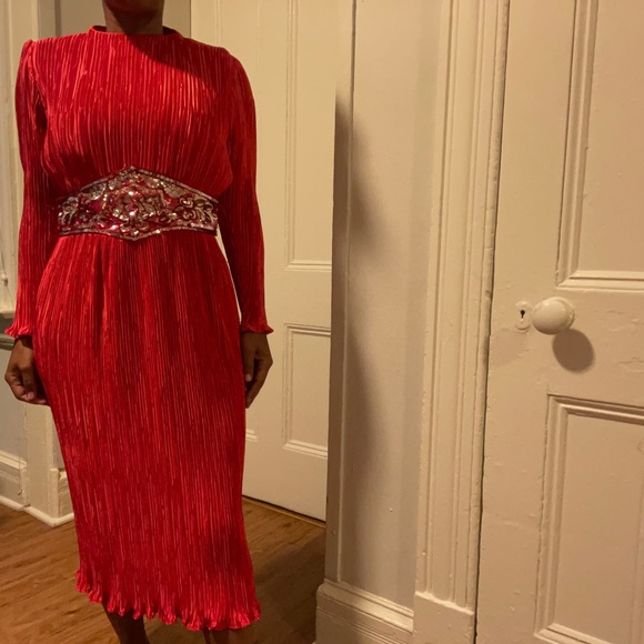 Vintage Red Dress - Picture 1 of 5